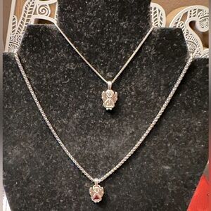 2 Choices - New Rhinestone Angel Chain (Red or Clear Rhinestone)